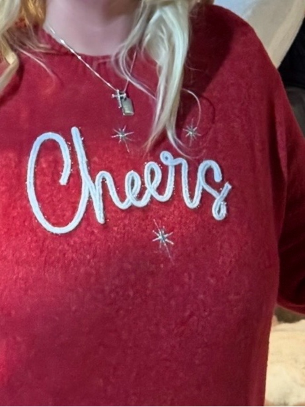 torrid Red 'Cheers' Graphic Pullover Sweatshirt